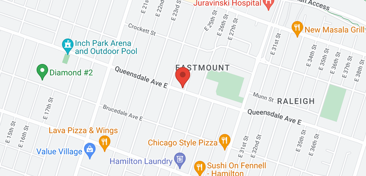 map of 595 QUEENSDALE Avenue E